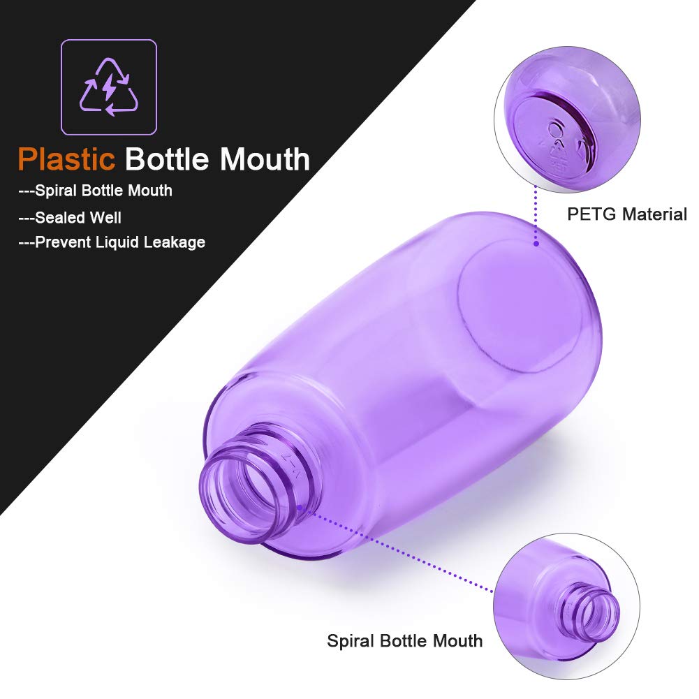 Cosywell Fine Mist Spray Bottle TSA Approved 3.4oz/ 100ml Empty Cosmetic Refillable Travel Containers Plastic Hair Spray Bottle Sprayer for Perfume Skincare Makeup Lotion (3color)