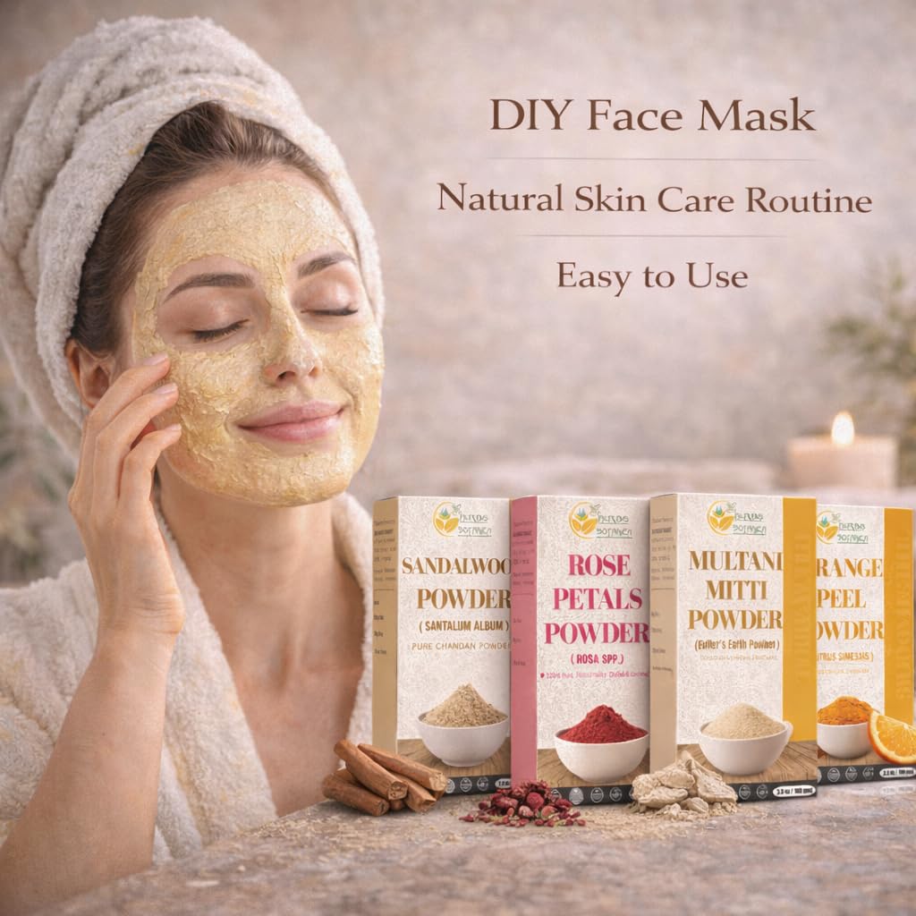 Sandalwood & Rose Petal Face Mask Powder Kit | 700g Natural DIY Skin Care