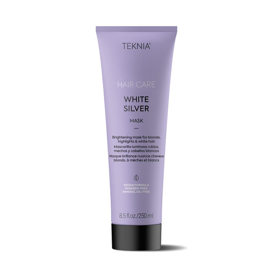 Lakmé Teknia White Silver Hair Mask, Brightening Hair Mask for Blondes & Bleached Hair, 8.5 Fl Oz