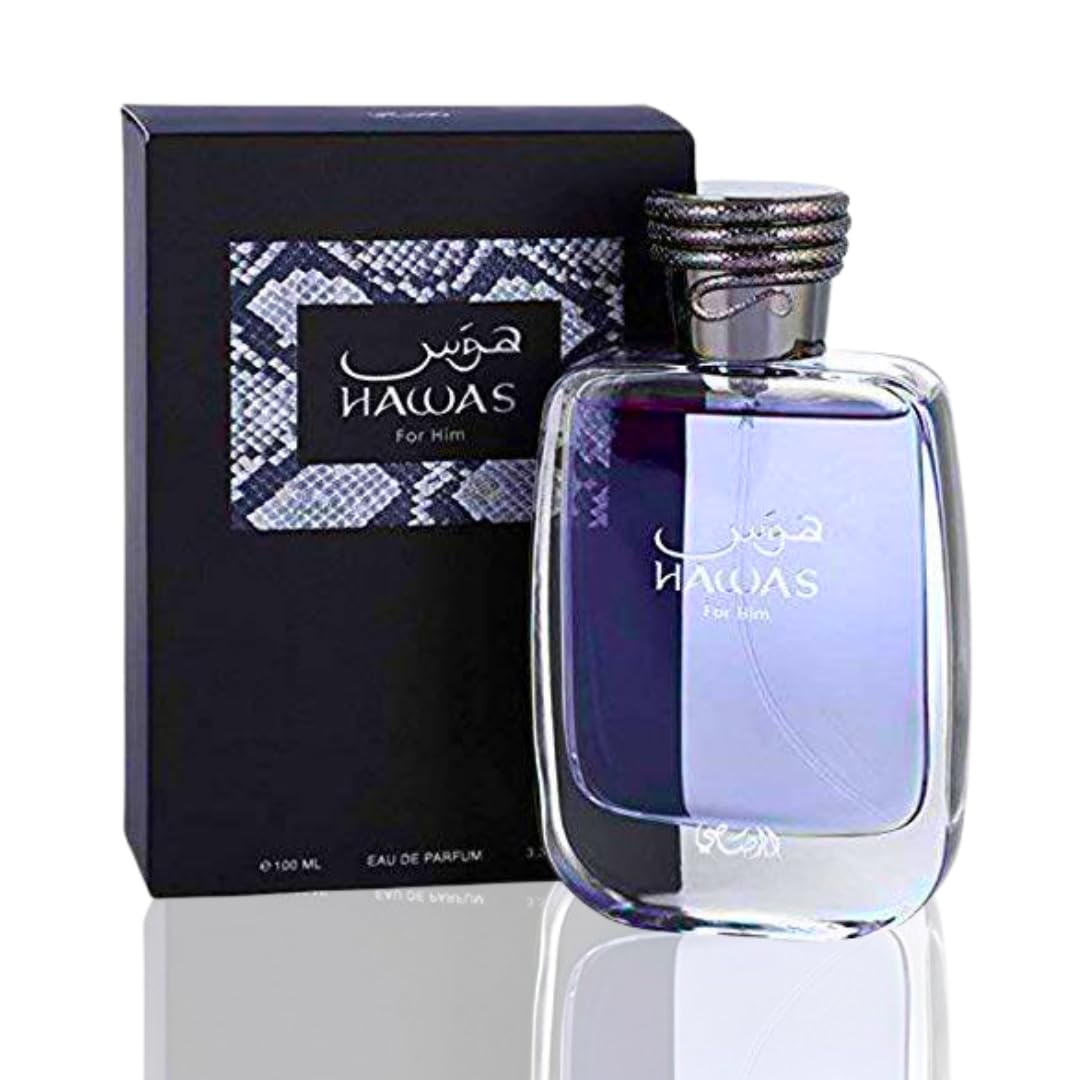 Rasasi Hawas for Men Eau de Parfum Spray, 3.33 Ounce