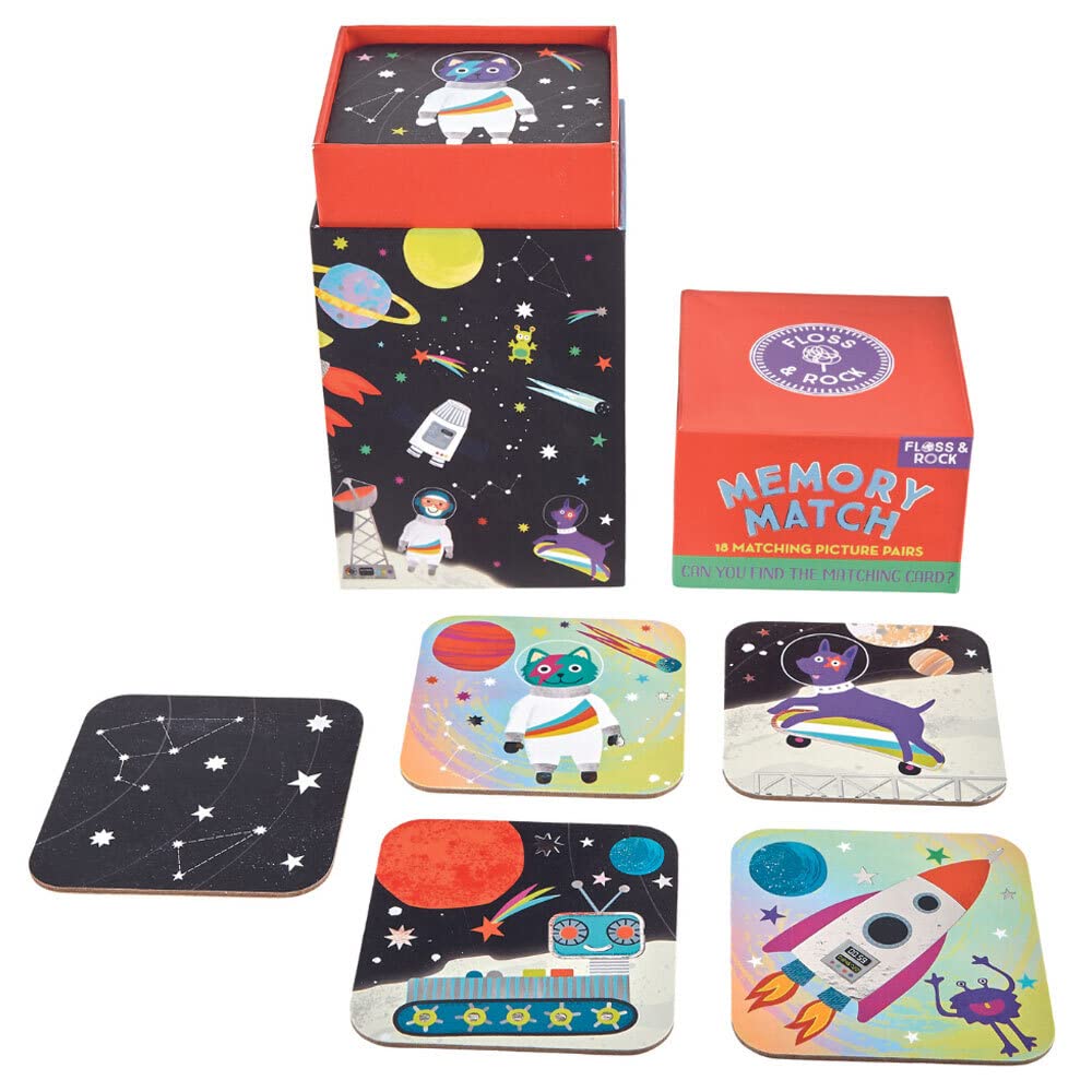 Floss and Rock Memory Match Game (Space)