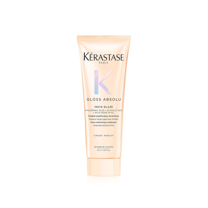 Kerastase Gloss Absolu High-Shine Anti-Frizz Conditioner - Deeply Hydrates & Detangles, Instantly Softens, For Glossy & Bouncy Hair, 2.53 Fl Oz, Travel Size