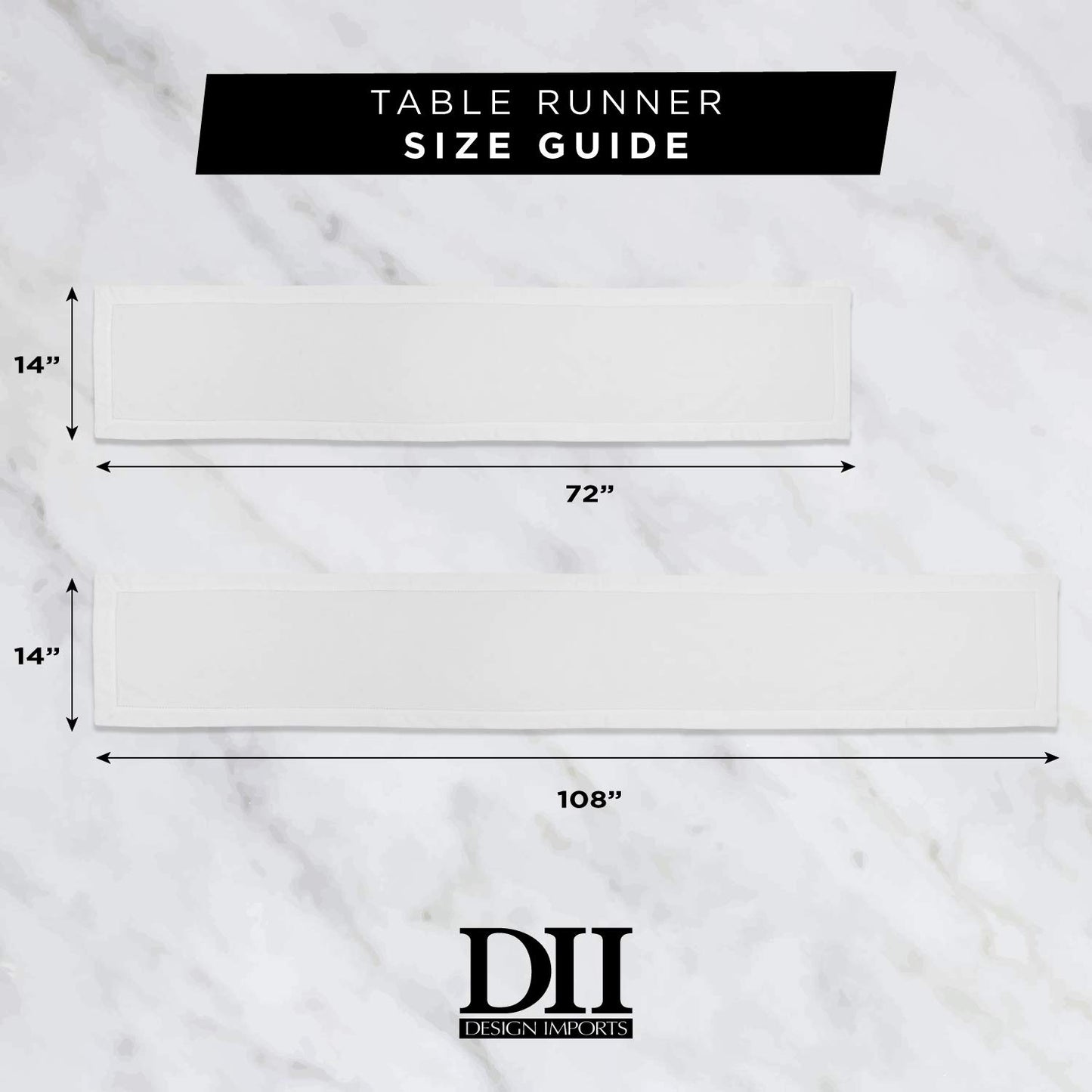 DII Jute Burlap Collection Kitchen Tabletop, Table Runner, 14x72, Double Border Barn Red