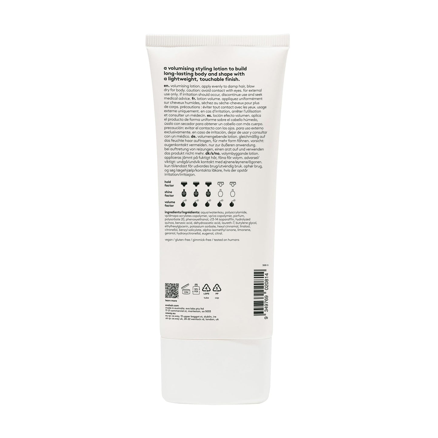 EVO Shape Vixen, Volumising Lotion/Lotion Volume 200 ml