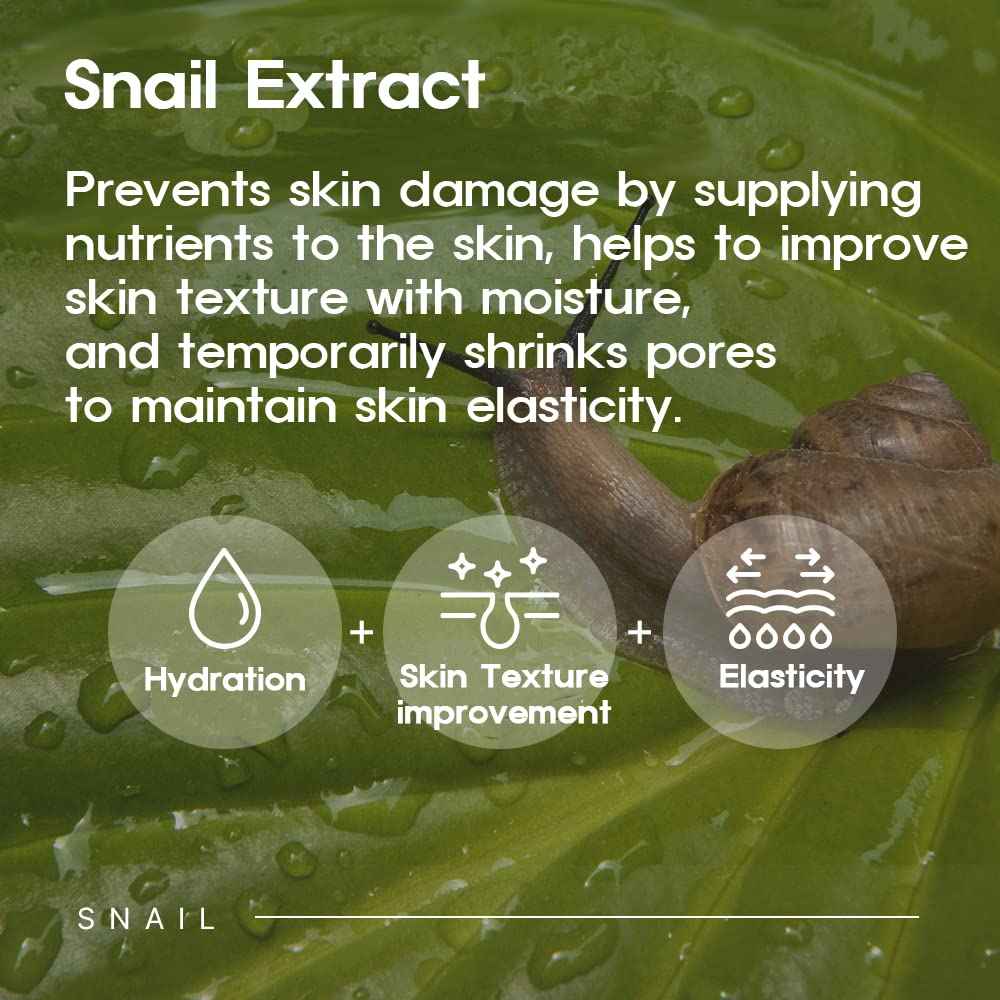 PRETTYSKIN Premium Essential Sheet Mask Gold Snail 23g-Intense Mositure, Lasting Hydration (Pack of 10)