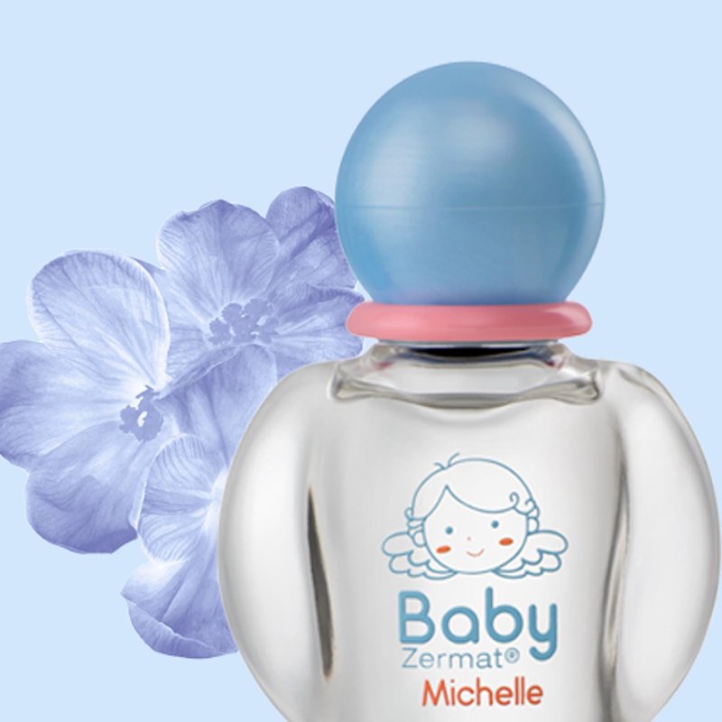Zermat Baby Michelle | Baby Cologne Unisex Perfume | Paraben-Free & Hypoallergenic Gentle Formula | Long-Lasting Soft Floral Scents with Violets, Jasmine & Light Woods | 65ml / 2.2oz