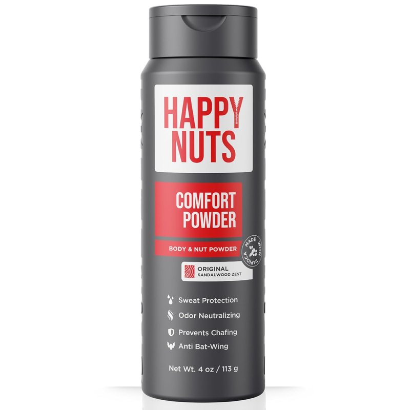Comfort Powder Deodorant for Men - Anti-Chafing, Sweat & Odor Control | Aluminum-Free, 4 oz (Original Scent)