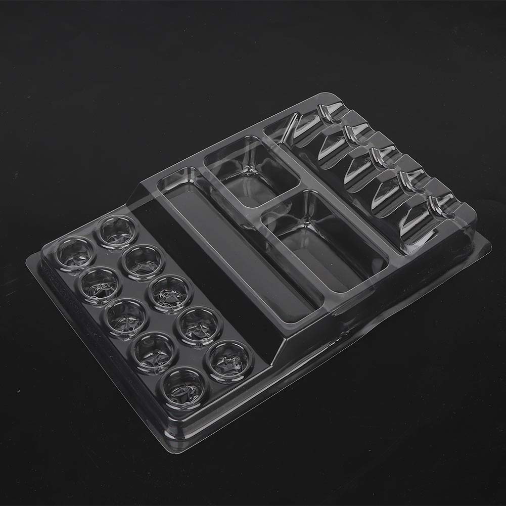 25pcs Cup Holder Disposable Ink Tray Ink Pigment Tray Stand Needle Head Holder Container Cup Holder Stand Kit