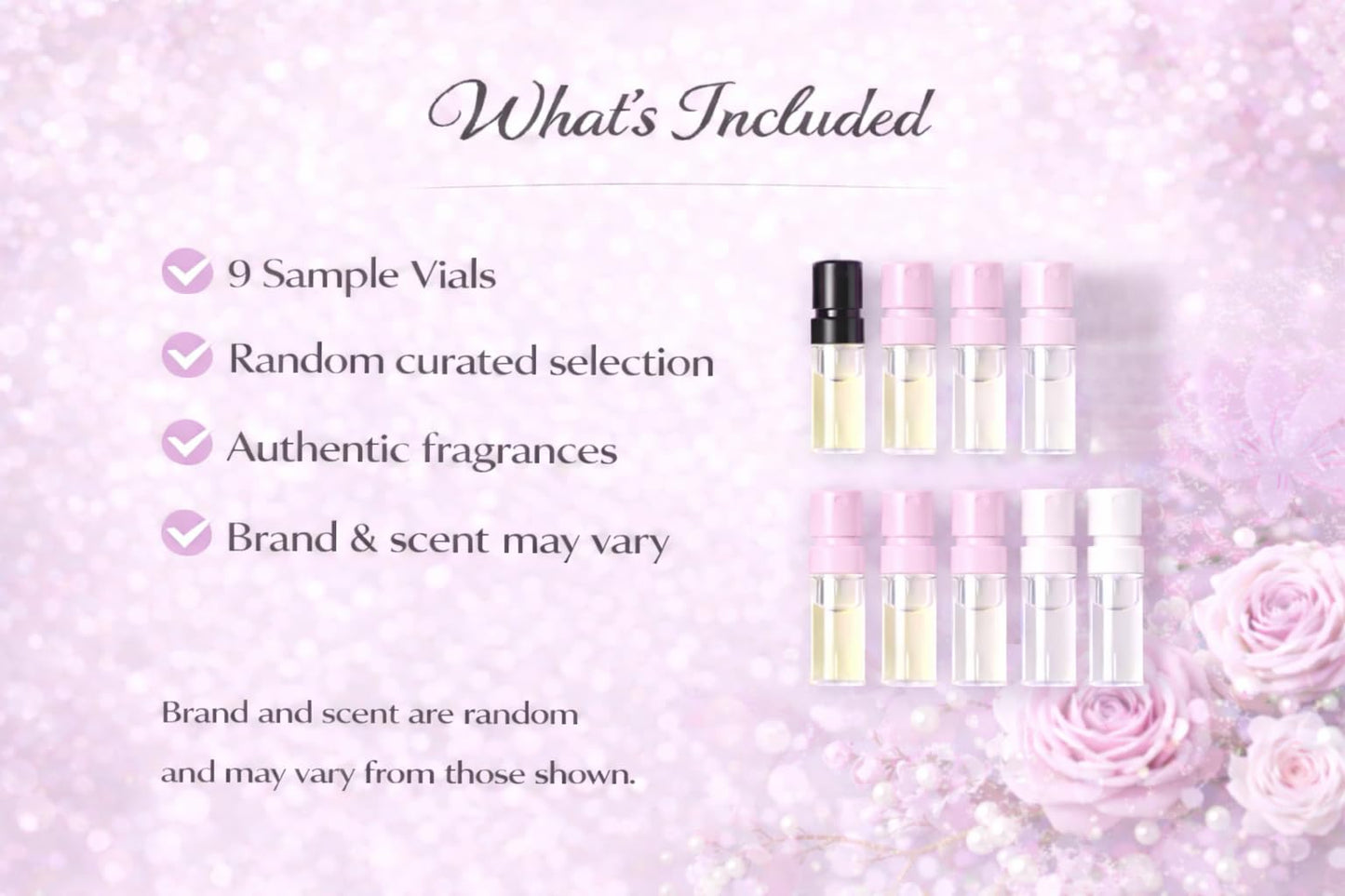 Perfume Gift Set for Women – 9 Designer Fragrance Samples, Mini Sampler Vials, Travel Size Fragrance Gift Kit