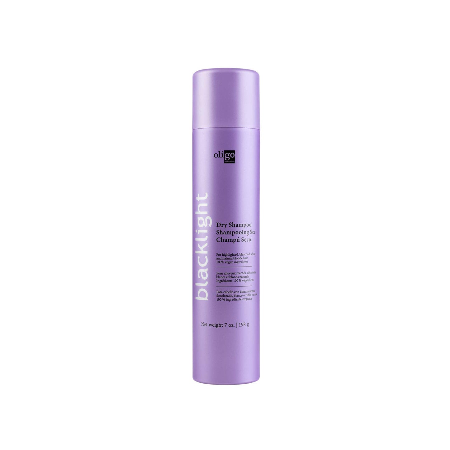 Oligo Professionnel - Blacklight Dry Shampoo for all hair types - Vegan - Weightless volume - Leaves hair feeling clean - Neutralizes odor - Residue free - 7oz