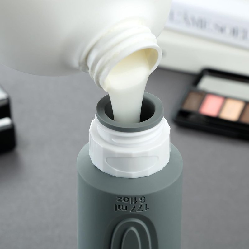 Travel Bottles Set - TSA Approved Leak Proof Containers | BPA Free Refillable Capsules with Labels