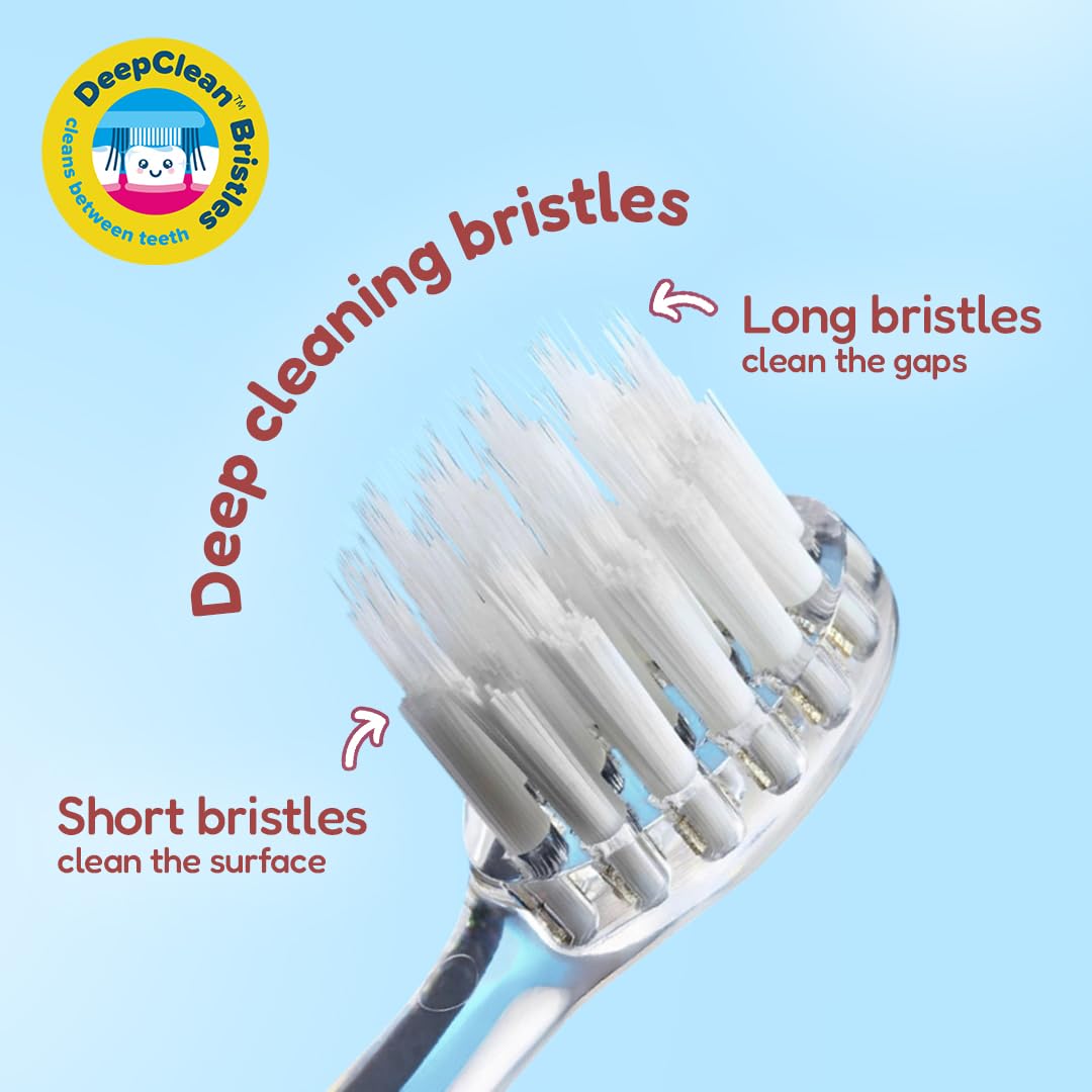 BrushBaby - WildOnes - Kids Rechargeable Electric Toothbrush, Ages 0-10 - Koala Design with Flashing Lights - DeepClean Bristles for Superior Cleaning - 2 Replacement Brush Heads, 1 USB Cable