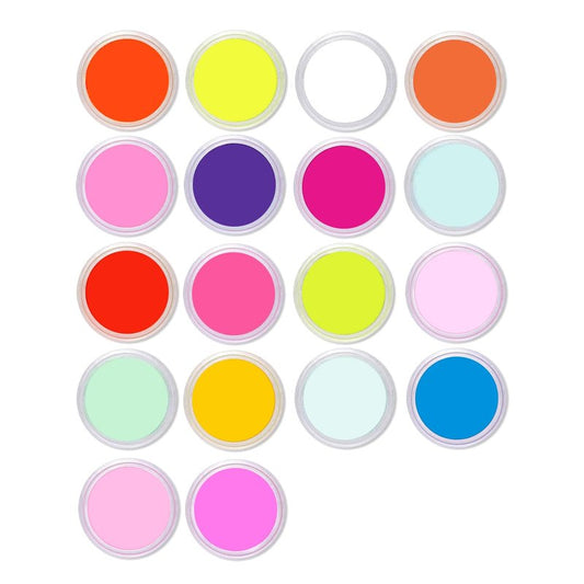 SULLMAR Nail Acrylic Powder Set 18 Colors DIY Nail Art Glitters Acrylic for Nails Sparkling Acrylic Nails Great for Home Manicure Sugar Powder for Nail Art Supplies