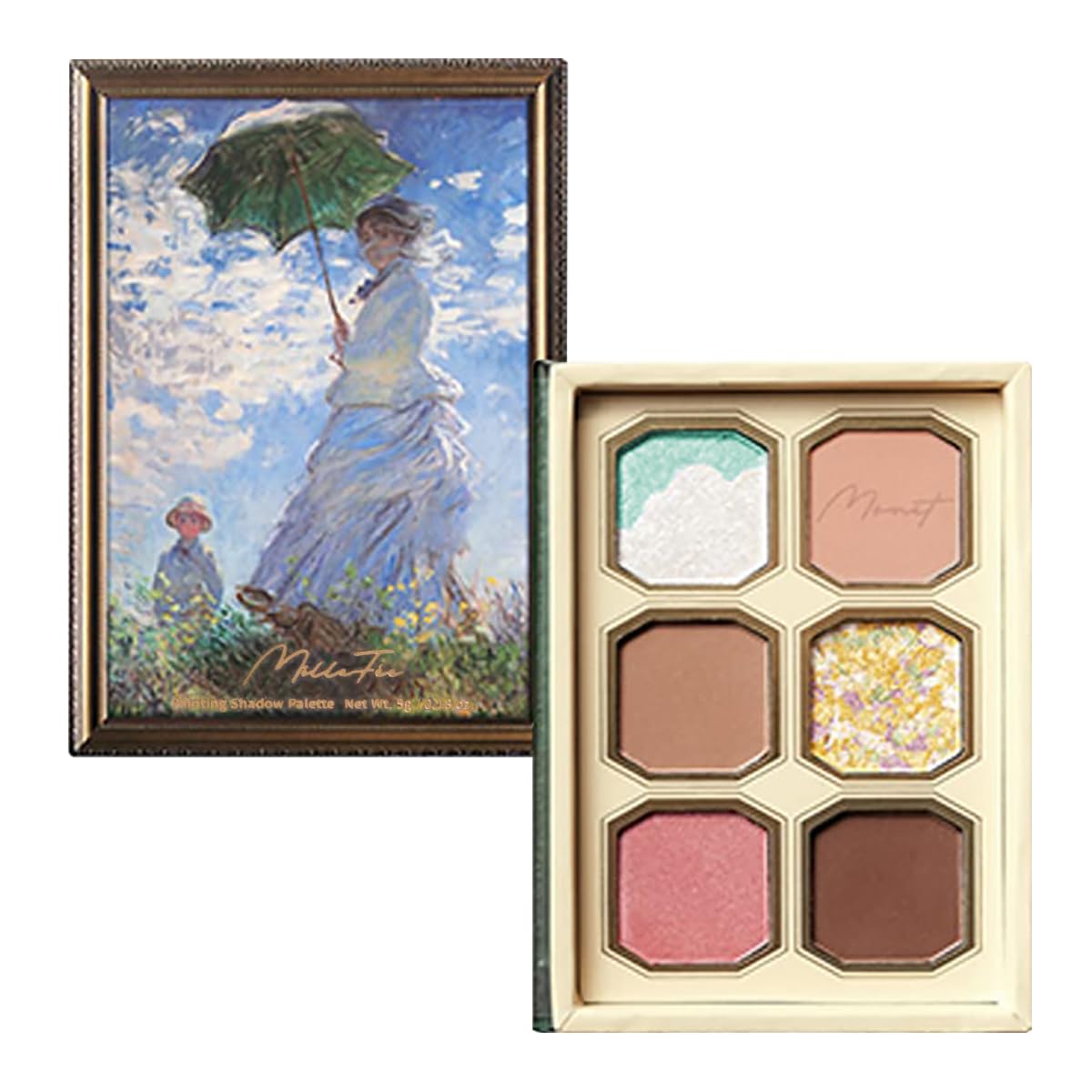 MilleFee Eyeshadow Palette - Woman With A Parasol | Cool Light, Cruelty-Free, Smudge-Proof