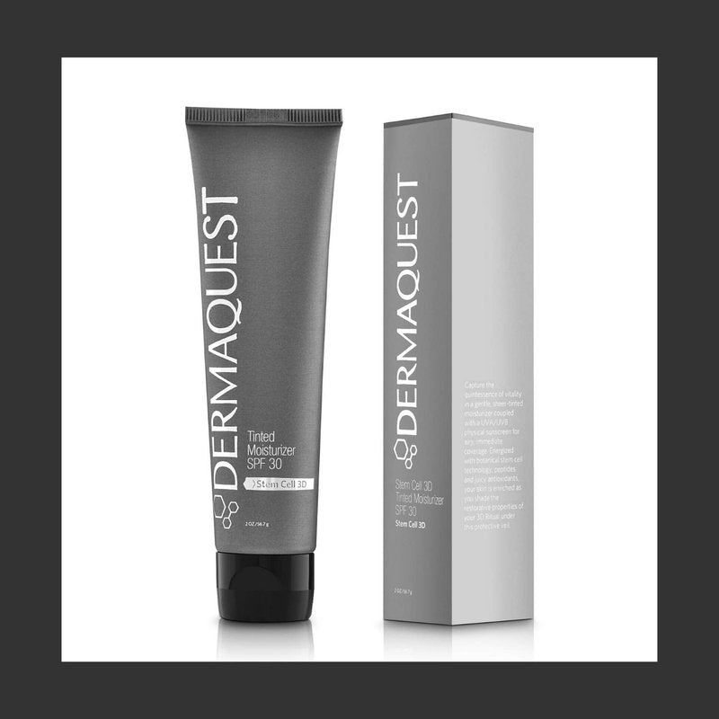 DermaQuest Stem Cell 3D Anti-aging Tinted Moisturizer SPF 30 - Facial Moisturizer Sunscreen with Botanical Stem Cells, Peptides and Antioxidants - Broad Spectrum Protection (2oz)