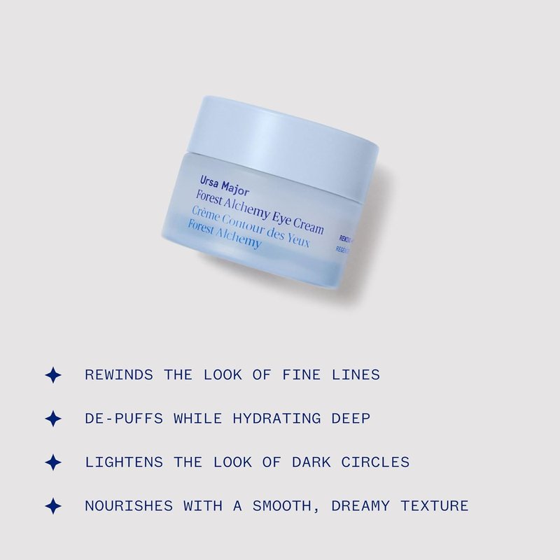 Ursa Major Eye Cream - Natural Under-Eye Moisturizer for Dark Circles & Puffiness | Vegan & Cruelty-Free | 0.50 oz