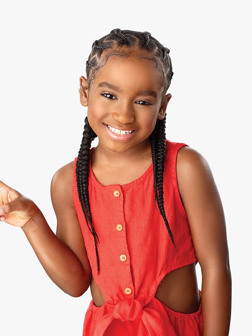 Sensationnel Braiding African Collection 3X X-PRESSION KIDS PRE-STRETCHED BRAID 28'' (5-PACK, 1B)