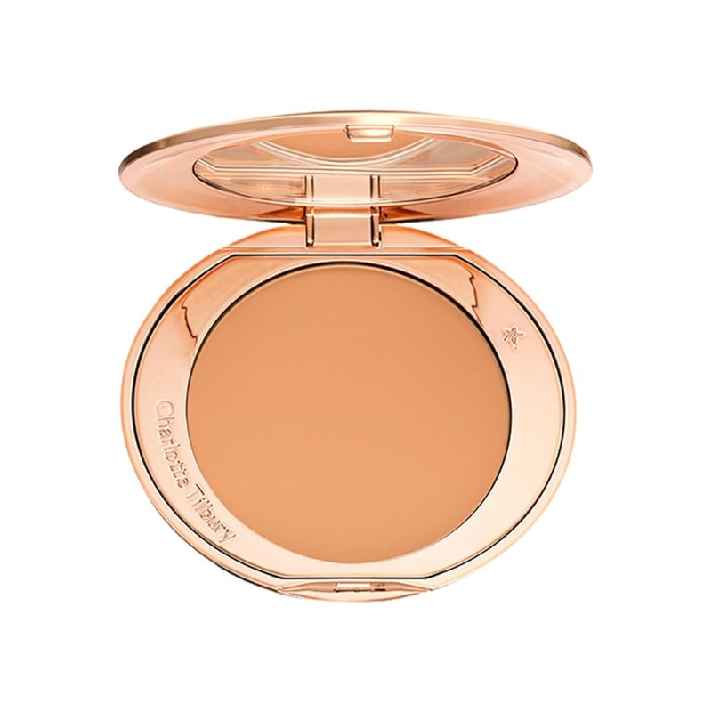 Charlotte Tilbury Airbrush Flawless Finish Setting Powder - Pore-Blurring Face Powder for Shine Control | Soft-Focus Finish