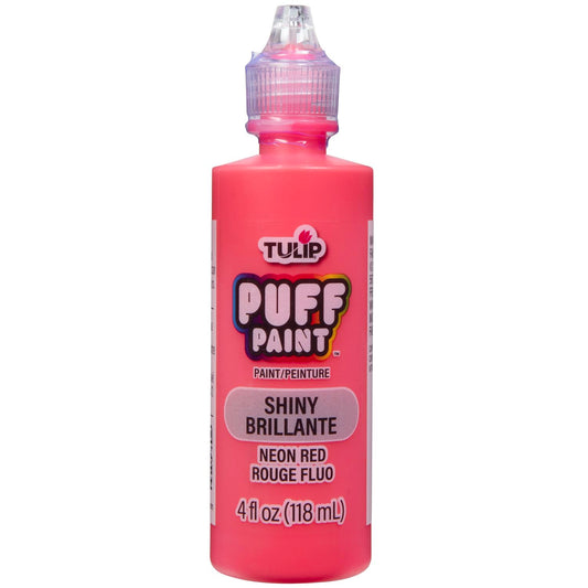 Tulip Dimensional Fabric Paint, Neon Red, 4 Fl Oz, 1 count (pack of 1)