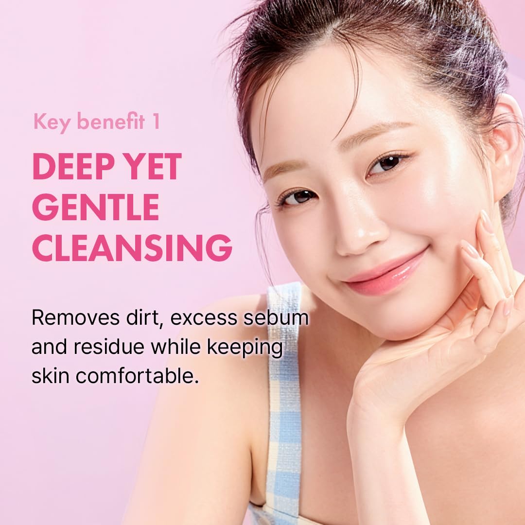 Hanskin Hyaluron Bubble Pop Cleanser – Korean Hydrating Foaming Face Wash with Hyaluronic Acid for Gentle Deep Cleansing, Softening Glow, pH-Balanced Daily Cleanser for Glass Skin | 5.07 fl oz