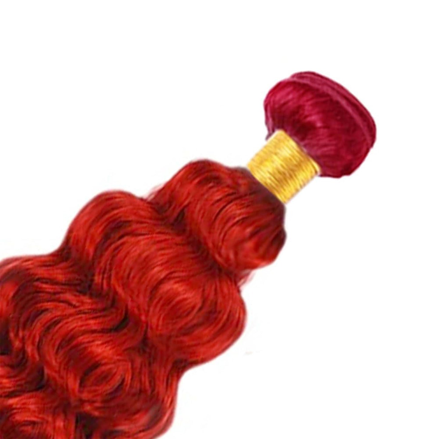 Red Human Hair Bundles Deep Wave 26 Inch Deep Single Bundle Human Hair Light Red Color Unprocessed Native Virgin Hair 100g Total Double Weft Crochet Human Hair Extensions for Women