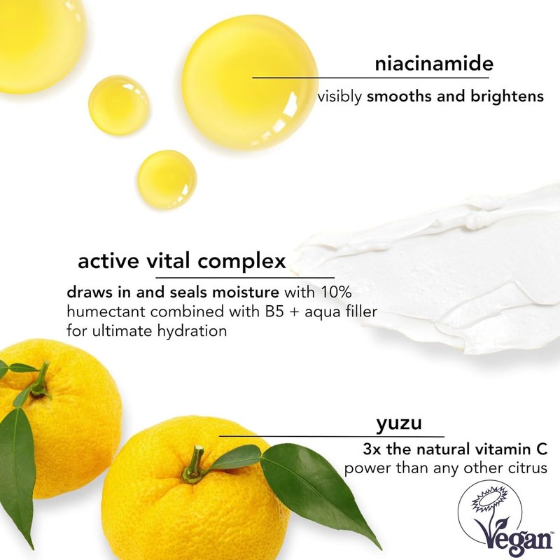 Saturday Skin Yuzu Eye Balm Vitamin C Wide lluminating Under Tight Eye Cream Korean Niacinamide Caffeine for Wrinkles Puffy Eyes Dark Circles Moisturizing Hydrates Anti Aging for Women (15ml)