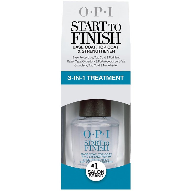 OPI Nail Polish Treatment, 3-in-1 Start to Finish Nail Formaldehyde Free Treatment, 0.5 Fl Oz