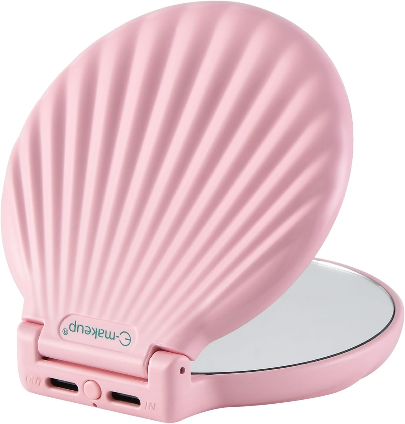 Compact Makeup Mirror with Lights - 2-Sided Folding Magnifying Mirror 3.5” | Lightweight & Shatterproof Gift for Women