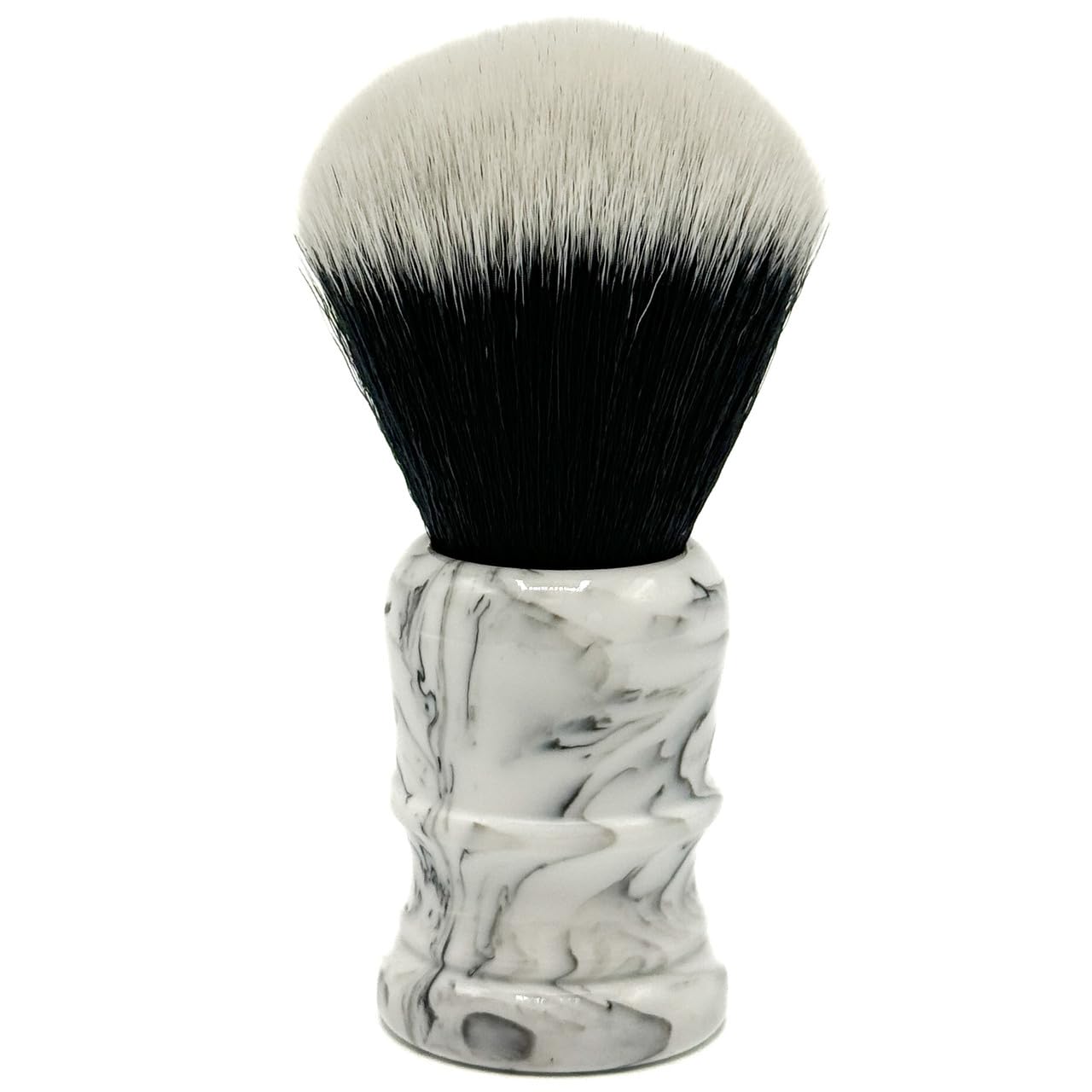 Parker Arctic Storm Ultra-Soft Synthetic Shaving Brush with Stand – 26 mm Tuxedo Knot for Rich Lather and Luxurious Everyday Shaving
