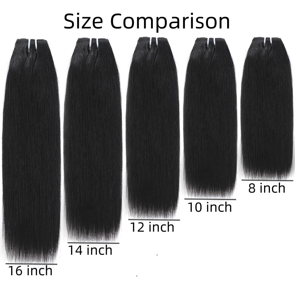 10 inch 12 inch short hair bundles 10A Brazilian Straight Virgin Hair 4 Bundles Straight Hair 100% Unprocessed Straight Human Hair