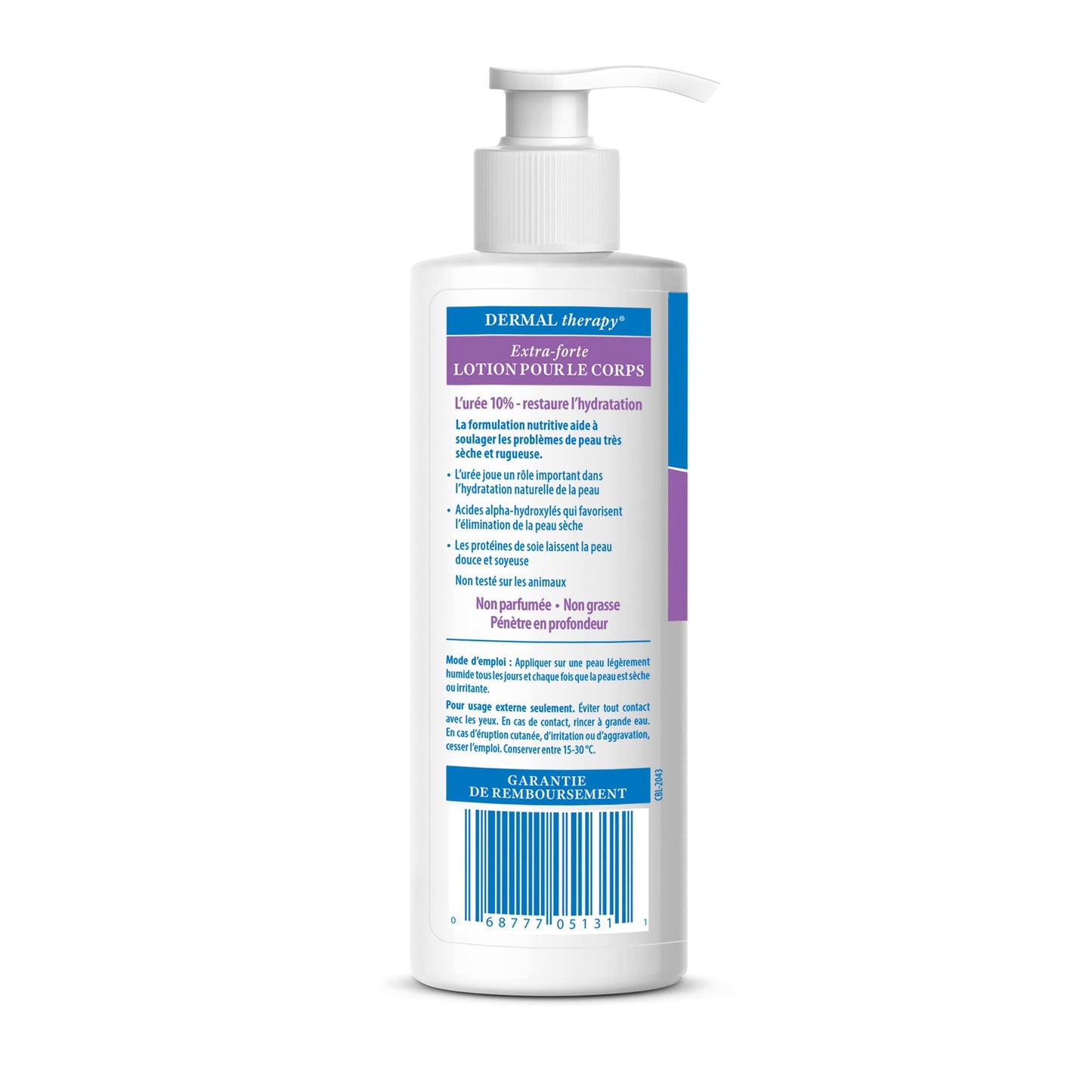 Dermal Therapy Extra Strength Body Lotion – Hydrating Formula with 10% Urea and 5% Alpha Hydroxy Acids | Helps Smooth and Moisturize Dry Skin | 8 fl oz (2-Pack)