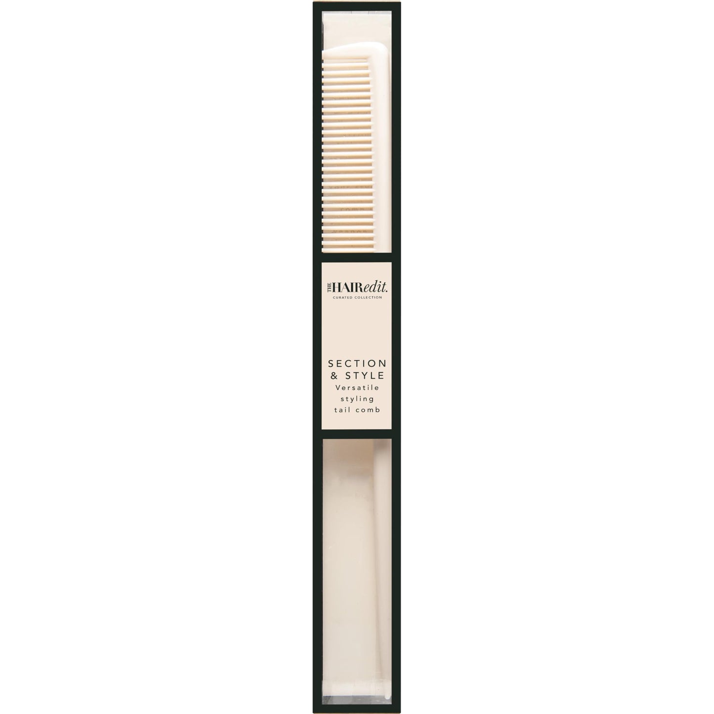 The Hair Edit Section & Style Rat Tail Comb, Fine-Tooth Teasing & Sectioning Comb for Precision Parting, Smoothing, Lifting & Creating Sleek Buns, Ponytails, Braids & Updos, Hair Combs for Women