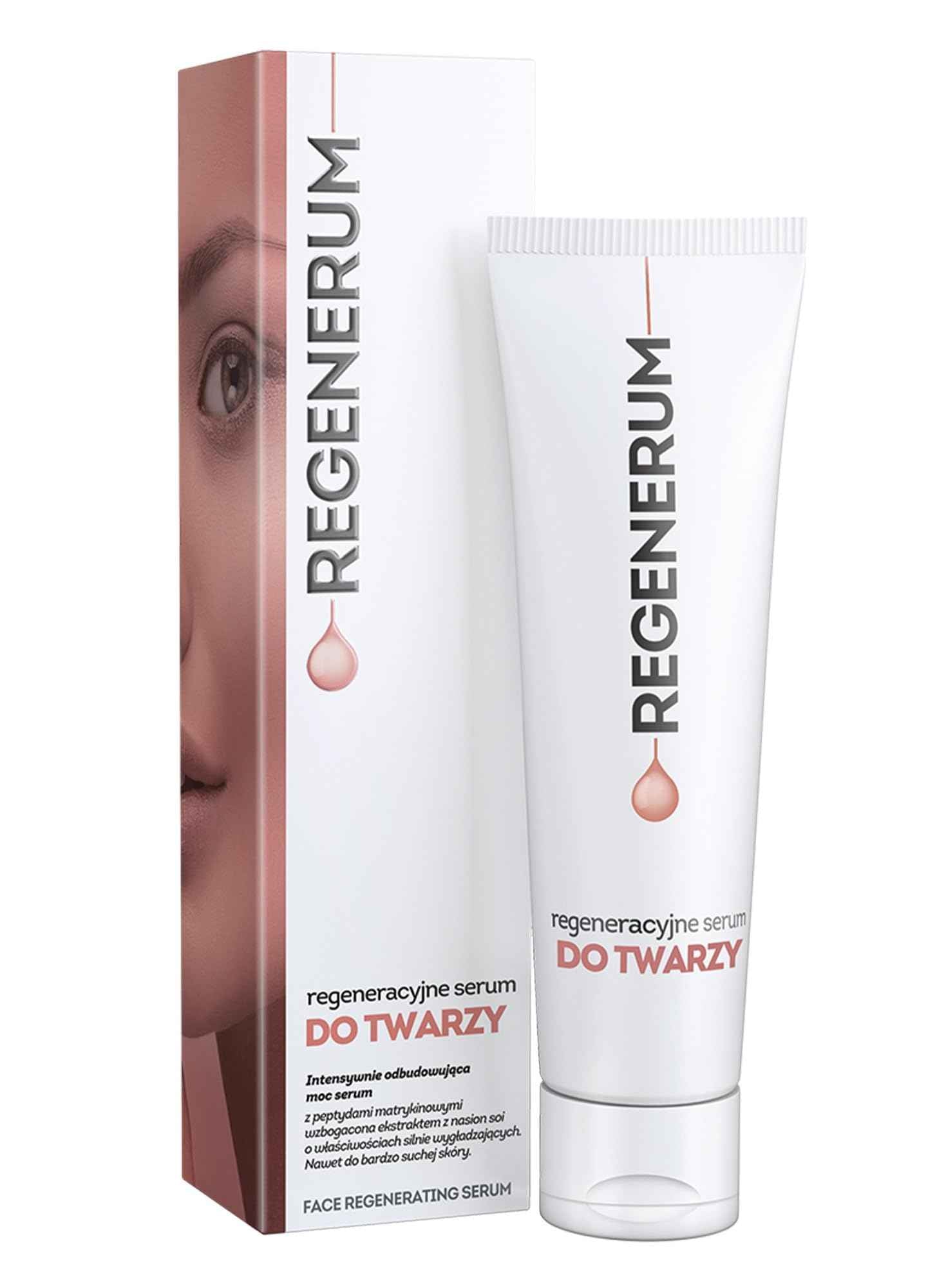 Regenerum - Face Regenerating Serum - Intensive Hydration and Nourishment for Dry and Sensitive Skin with SPF 15 Protection - 50ml