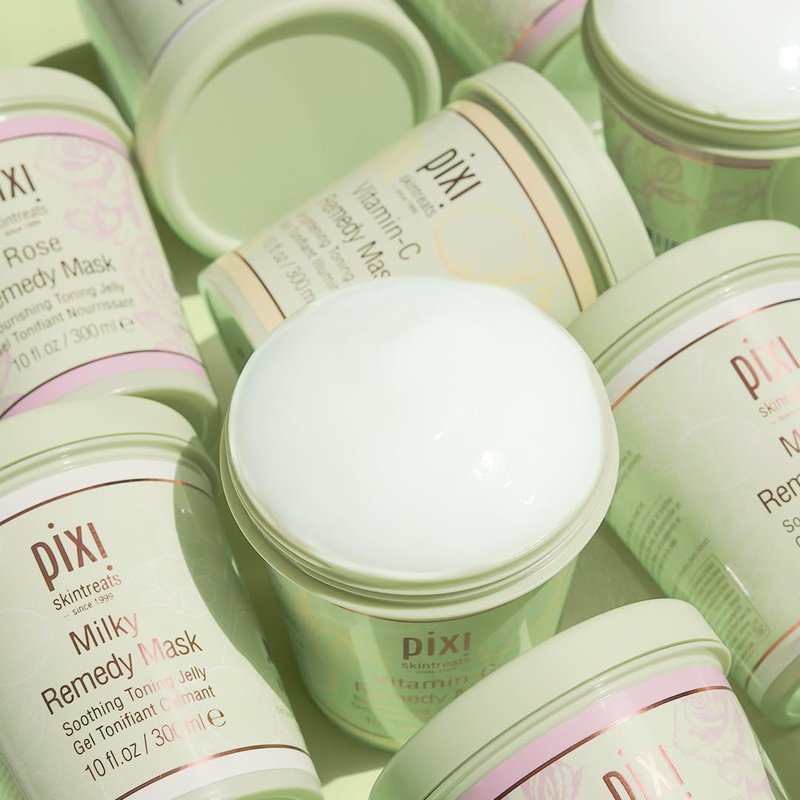 Pixi Milky Remedy Mask - Soothing Jelly Mask with Coconut, Oat & Chamomile | 10 fl oz/300 ml