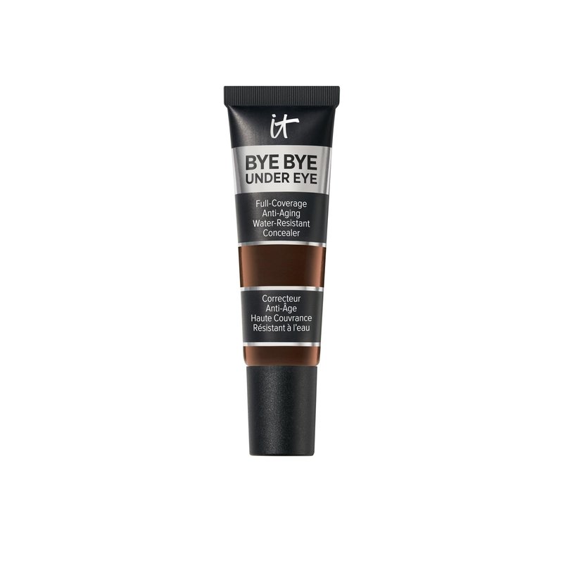 IT Cosmetics Bye Bye Under Eye Concealer (Deep Ebony) - Waterproof, Full Coverage Brightening Concealer For Dark Circles, Fine Lines, Redness & Discoloration, Anti-Aging, 24H Wear - 0.4 fl oz