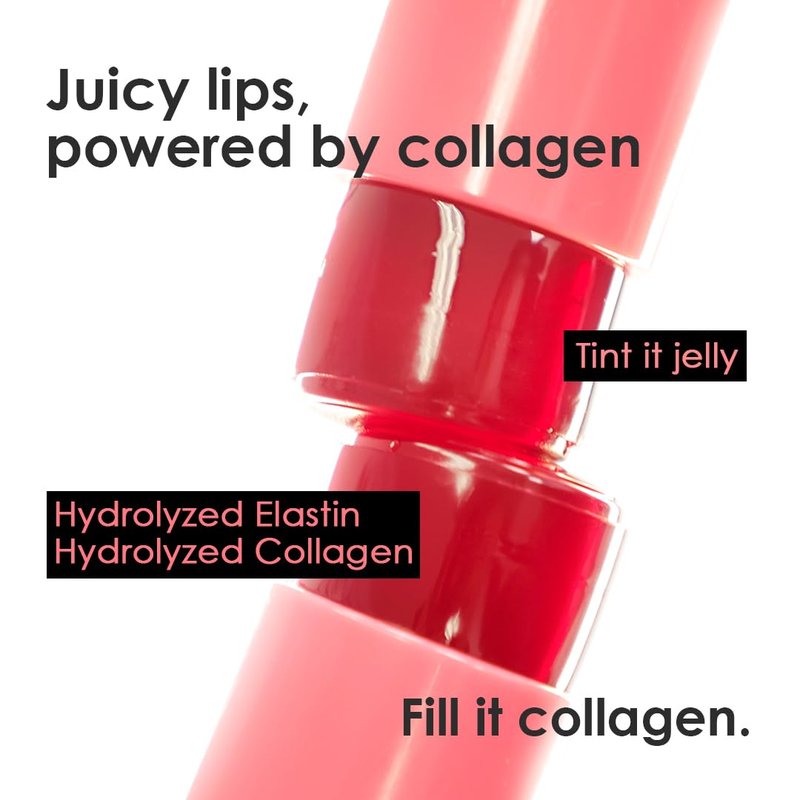 Dream Glow Collagen Water Jelly Tint - 2-in-1 Lip & Cheek Stain | Hydrating, Long-Lasting Coral Peach