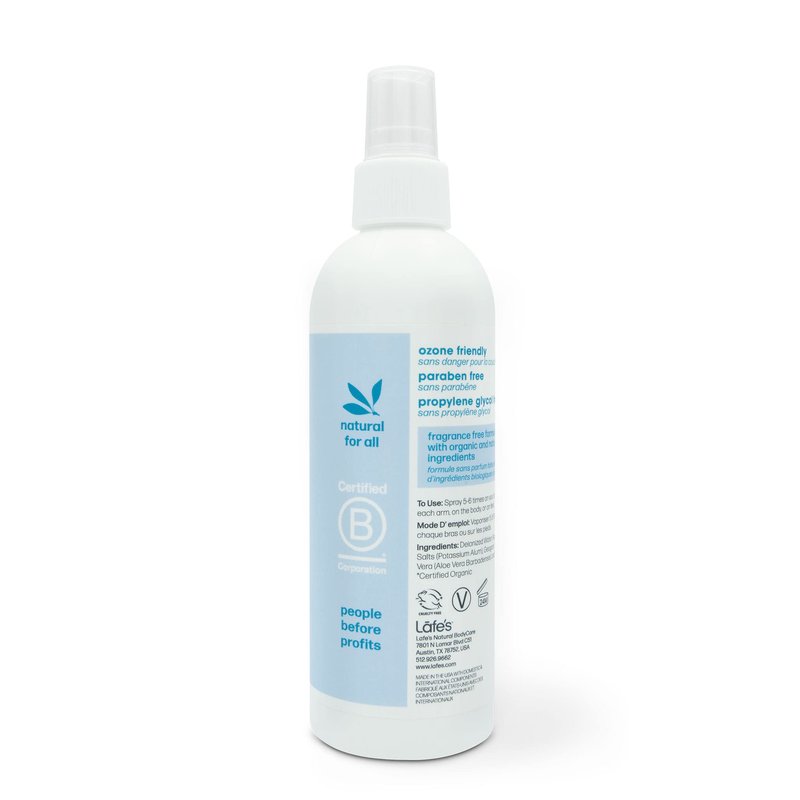 Lafe's Natural Deodorant | 8oz Aluminum Free Natural Deodorant Spray for Women & Men | Paraben Free & Baking Soda Free with 24-Hour Protection | Unscented | 3 Pack