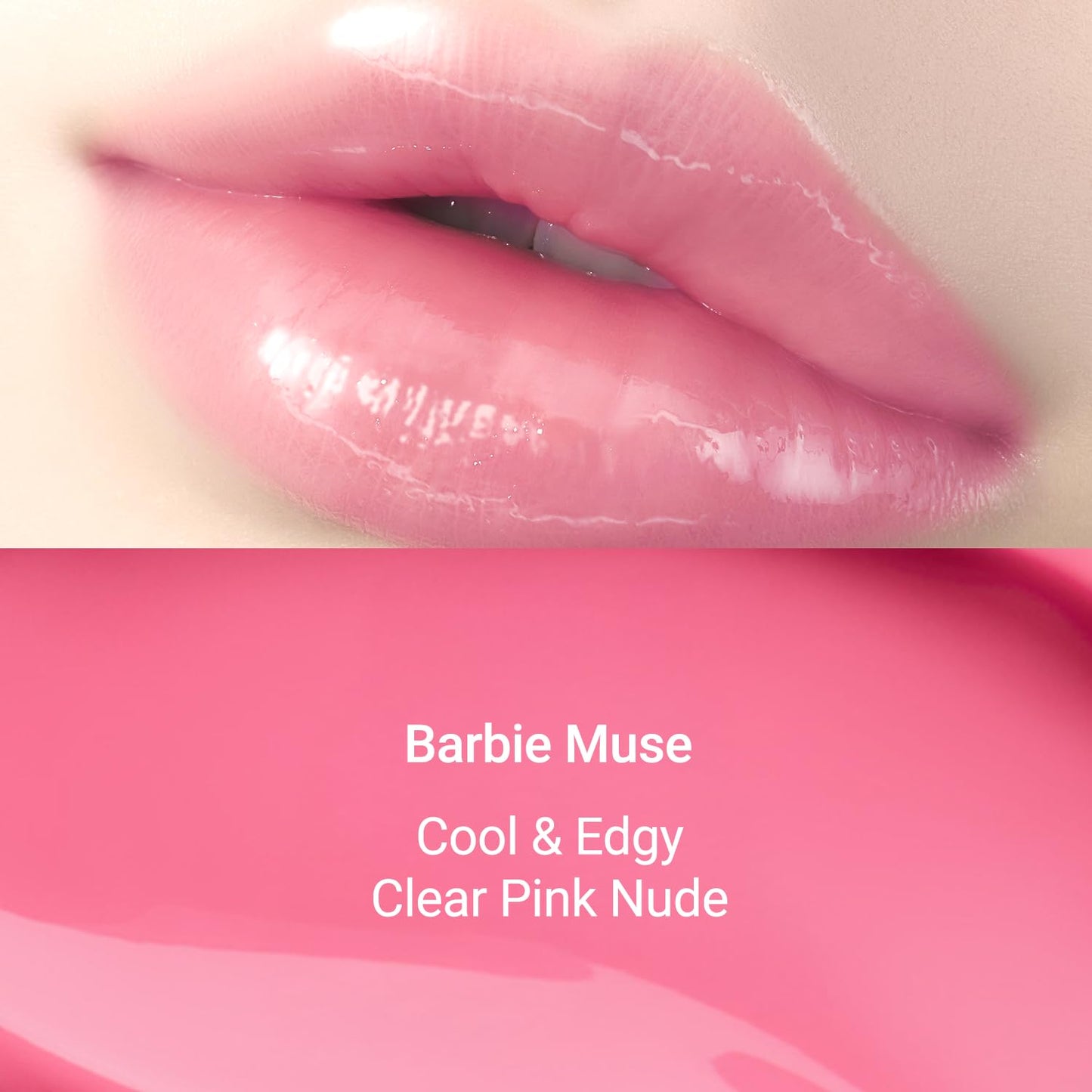 JUNG SAEM MOOL LIP-PRESSION Metal Serum Gloss | Hydrating Tinted Lip Balm with a Hygiene Precision Metal Applicator & Serum Infused Ingredients, Korean Lip Plumper Gloss (Barbiemuse)