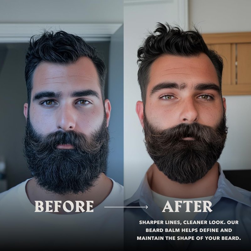 Striking Viking Beard Balm for Men - Pack of 4, 1 Oz Tins, Assorted Scents - Hydrating Balm & Moisturizer - Beard Butter Variety Pack