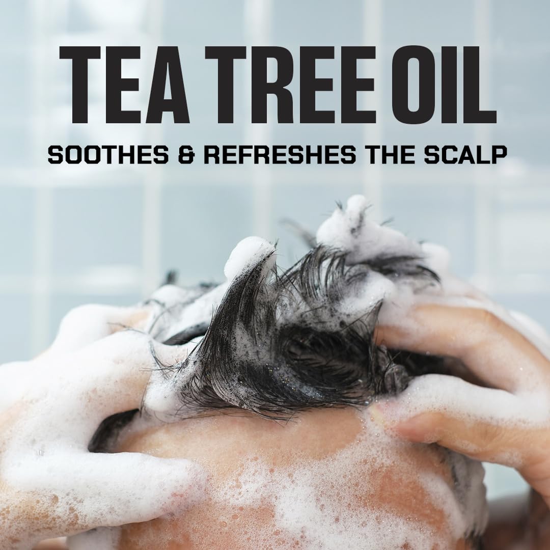 Duke Cannon Supply Co. 2-in-1 Tea Tree Hair Wash & Midnight Swim Body Wash Bundle - Masculine Scent - Gentle Cleansing Hair Wash - Deep Cleaning Body Wash - Midnight Swim/Tea Tree 2-1