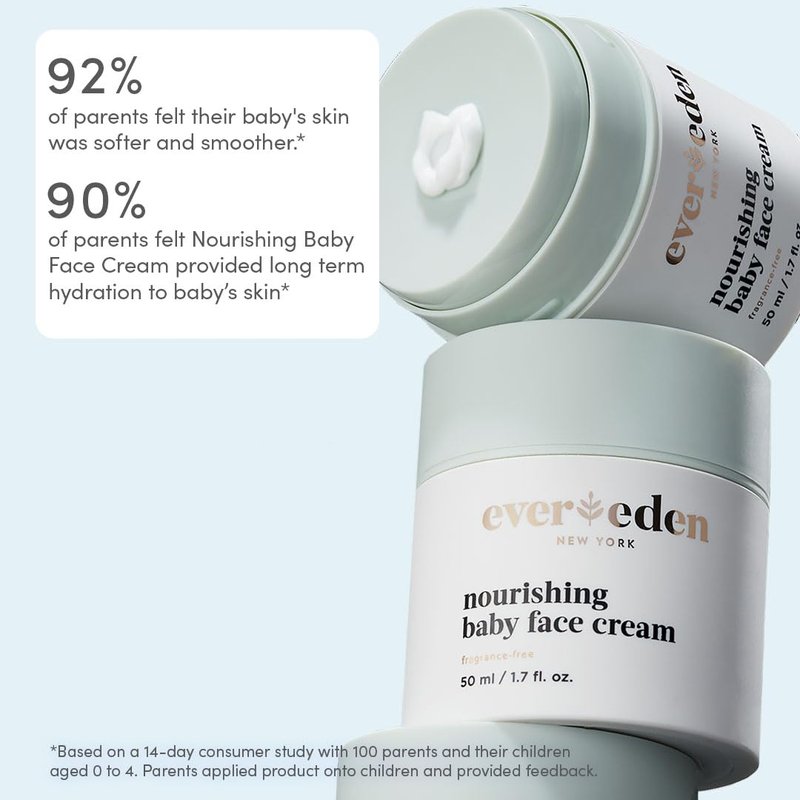Nourishing Baby Face Cream - Non-Toxic & Fragrance-Free | 1.7 oz Rich Moisturizer with Clean Ingredients