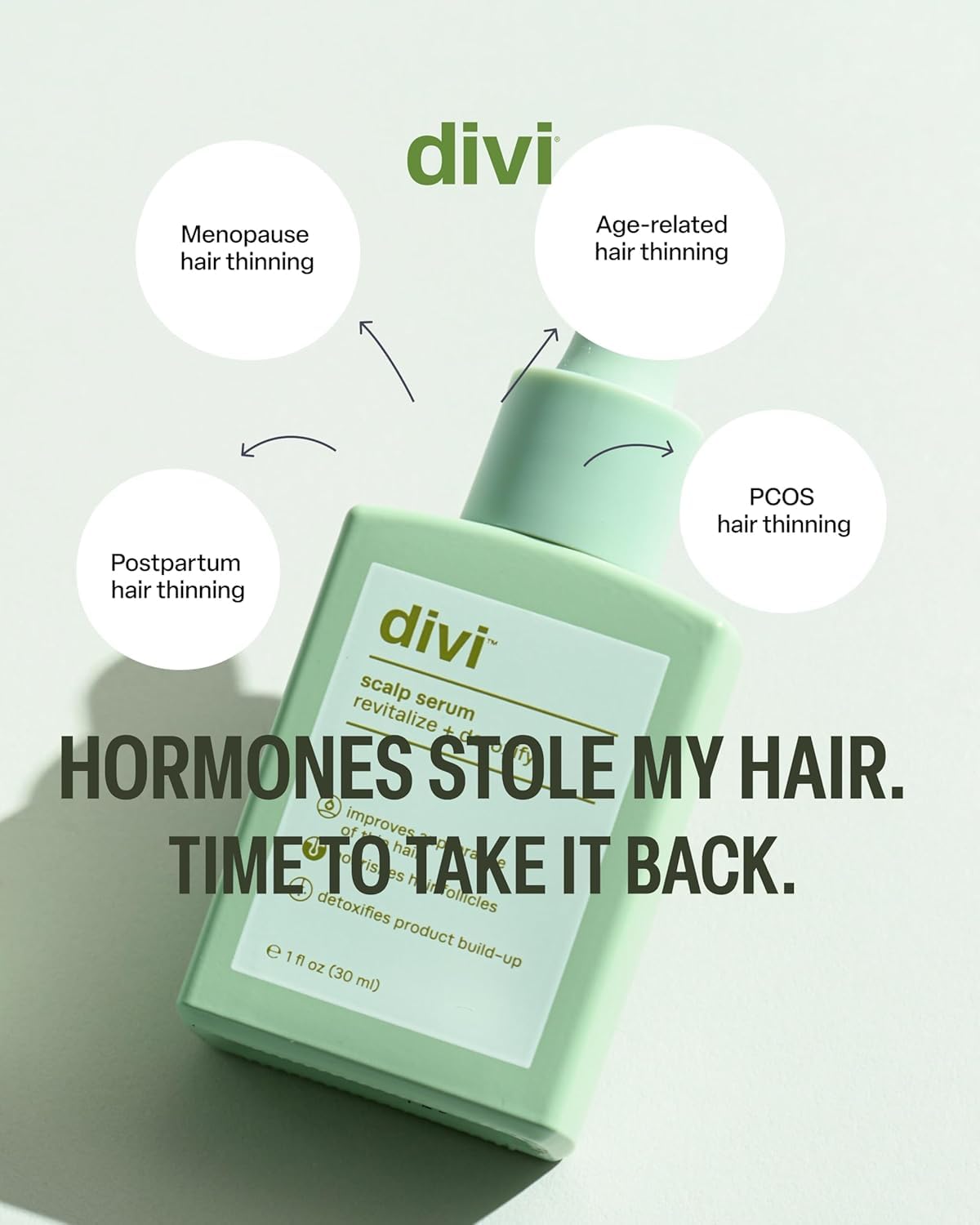 Divi Scalp Serum for Thinning Hair, 30ml – Clinically Tested, Nourishing Formula with Amino Acids, Caffeine & Rosemary Oil – Promotes Healthy Scalp & Fuller-Looking Hair, Reduces Oil & Product Buildup