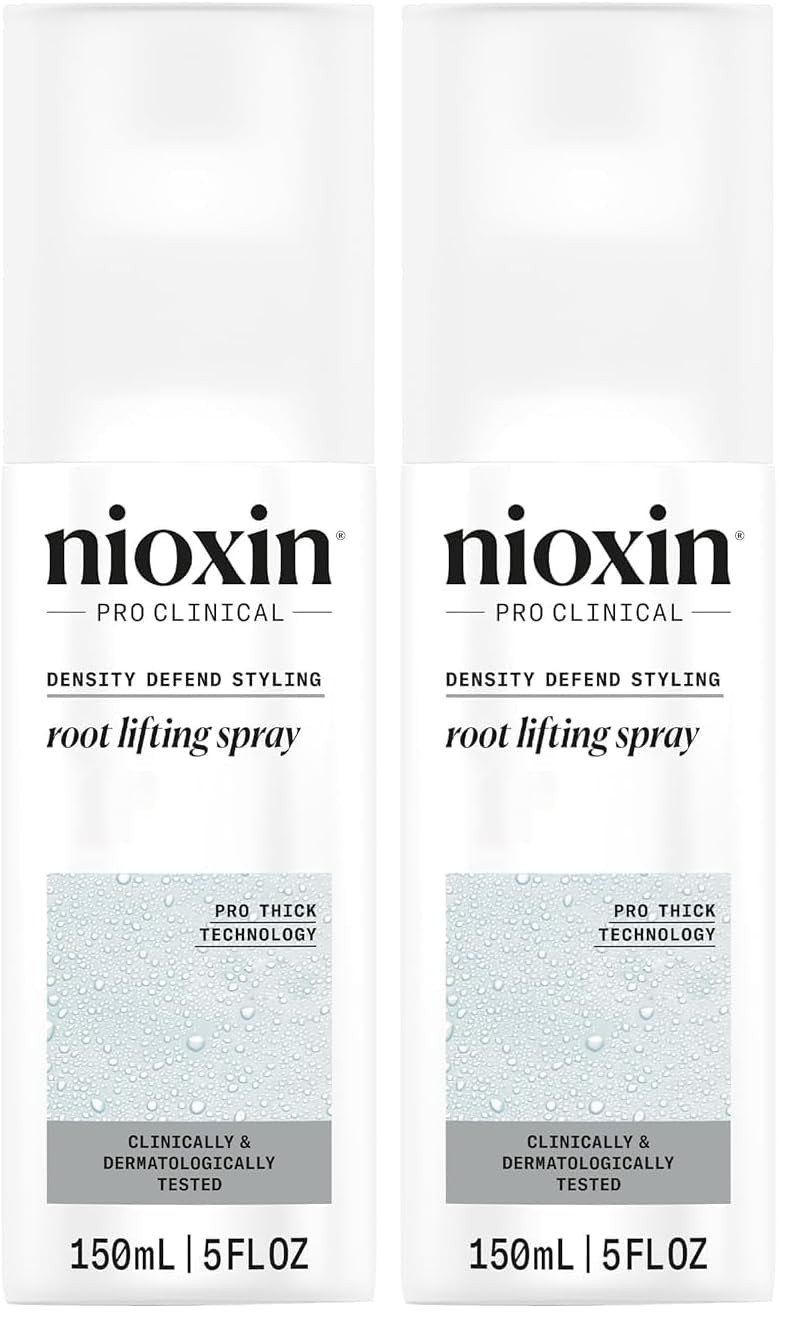 NIOXIN Density Defend Styling Root Lifting Spray | Hair Thickening Spray | Texturizes and Volumizes-| 5.1 Fl oz.,(Pack of 2)