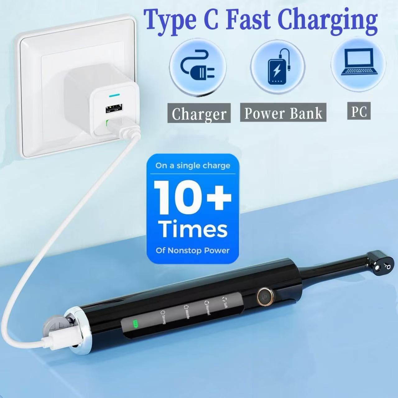Tooth Polisher,Teeth whitening kit 12 Pieces Accessories，Teeth Polishing Kit for Daily Cleaning,Polishing Then Whitening kit