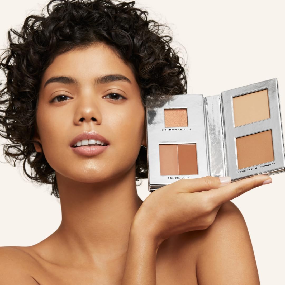 Woosh Beauty Fold Out Complexion | Travel Makeup Palette, Cream & Powder, 6 Shades