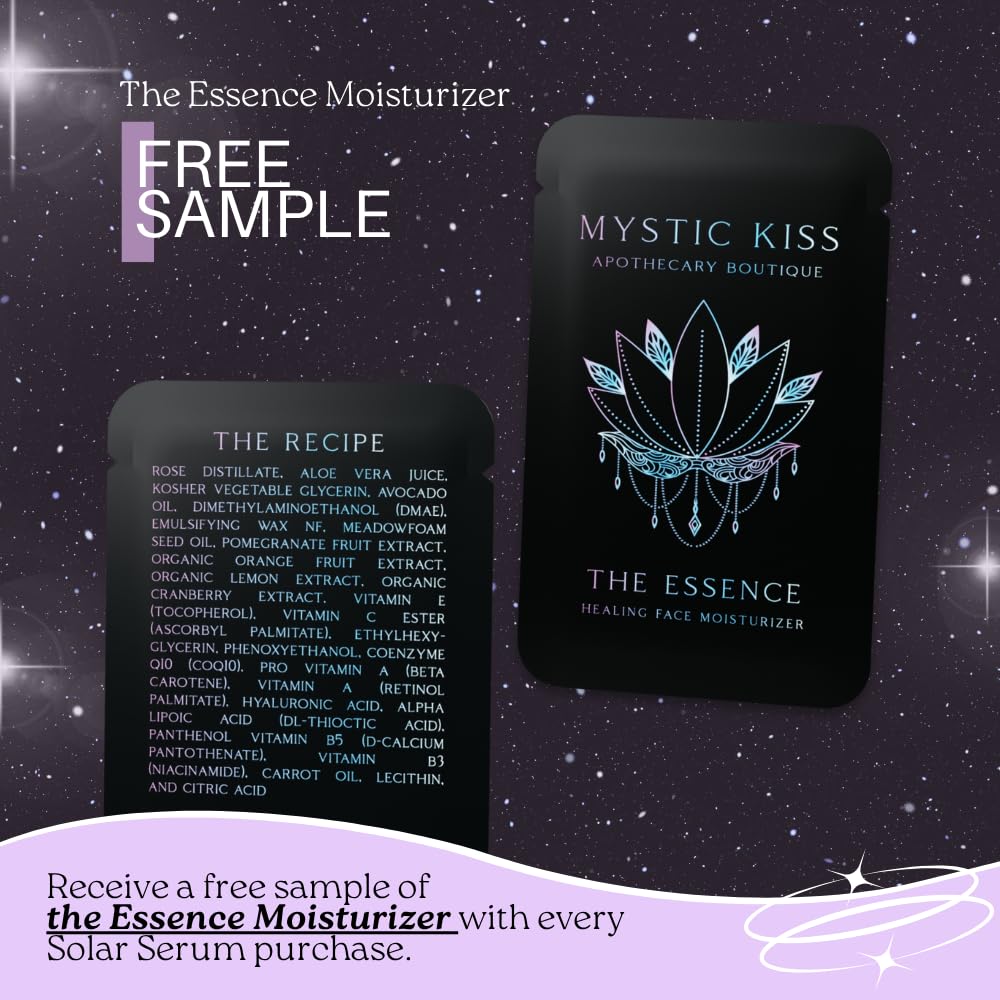 Mystic Kiss Solar Hyaluronic Acid Face Serum for Women Skincare I Hydrating Anti Aging Serum I Hyaluronic Acid for Face
