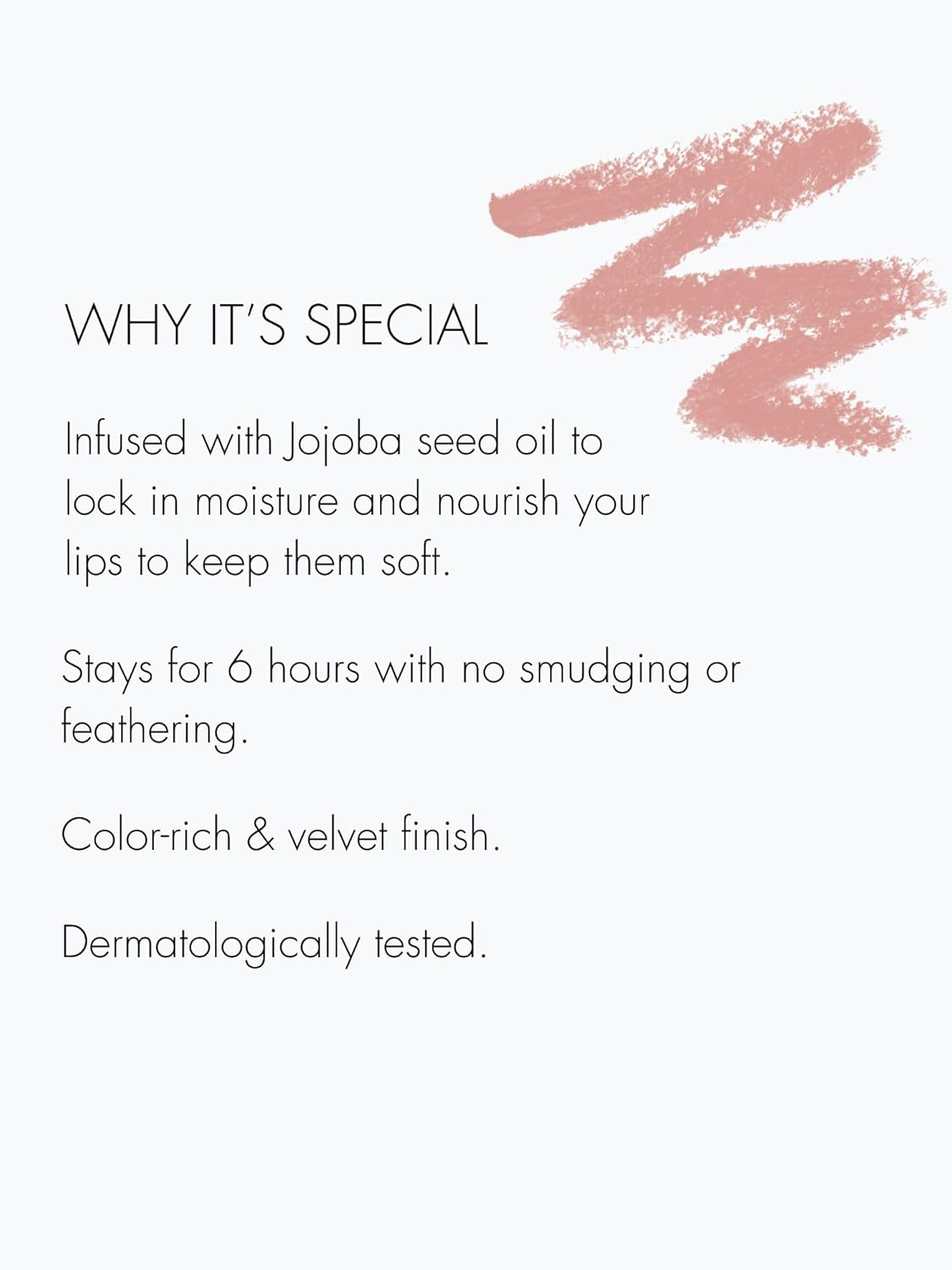 Sweed Lip Liner Pencil - Color-Rich, Smudge-Proof & Nourishing | Vegan & Cruelty-Free | Barely There Shade