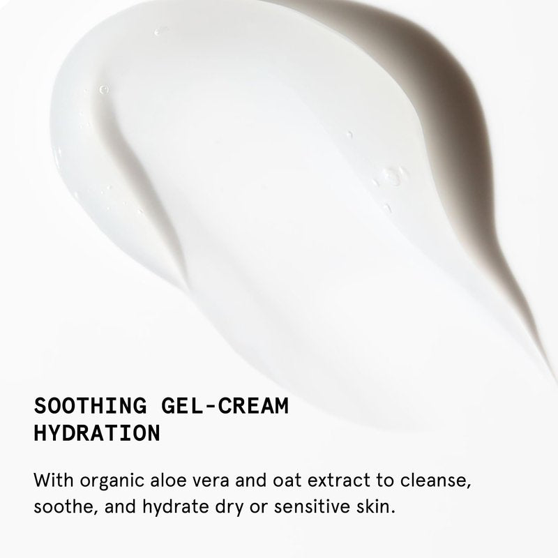 Beauty Pie Happy Face No-Stress Jelly Cleanser – Soothing Aloe, Oat & Rose Gel-Cream for Hydrated, Calm Skin