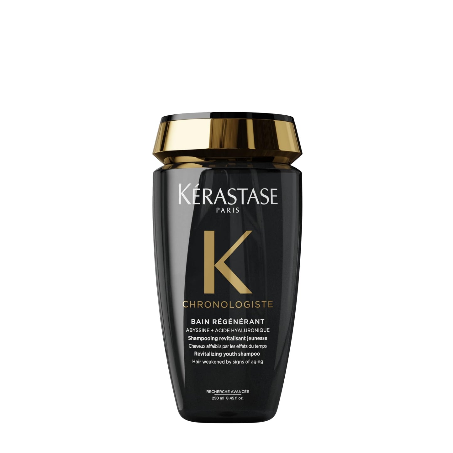 Kerastase Chronologiste Régénérant Shampoo For Dull & Sensitized Hair Types - Hydrates and Strengthens Hair, Revitalizes Hair & Scalp, With Hyaluronic Acid & Vitamin E, 8.5 Fl Oz