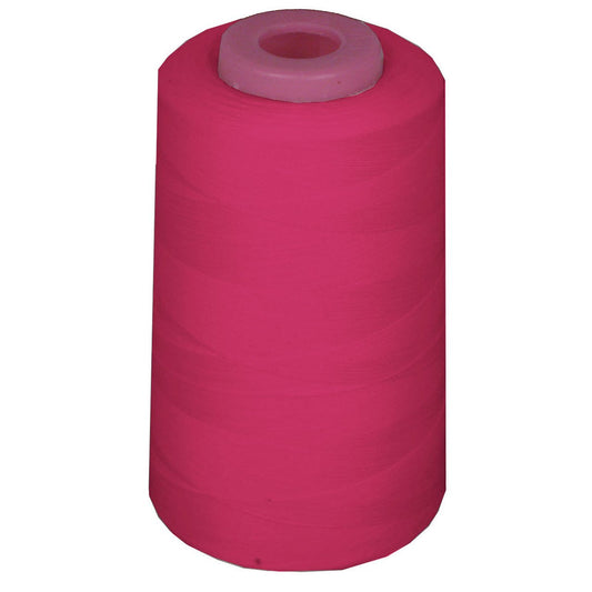 LA Linen 100% Polyester Cone Serger Thread, Fuchsia Ax948
